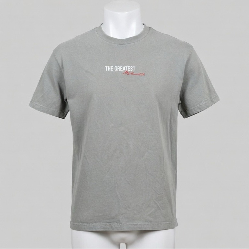 Men’s Short Sleeve Crewneck Tee with Small Red Script
